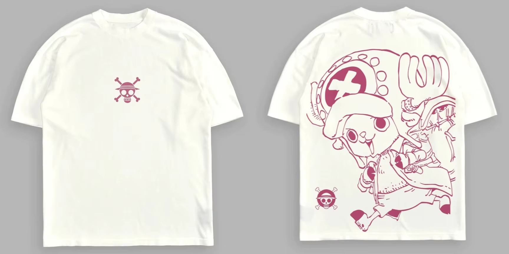 T-shirt One Piece pour homme, été, Tony Tony Chopper, motif anime mignon, manches courtes, coupe amp