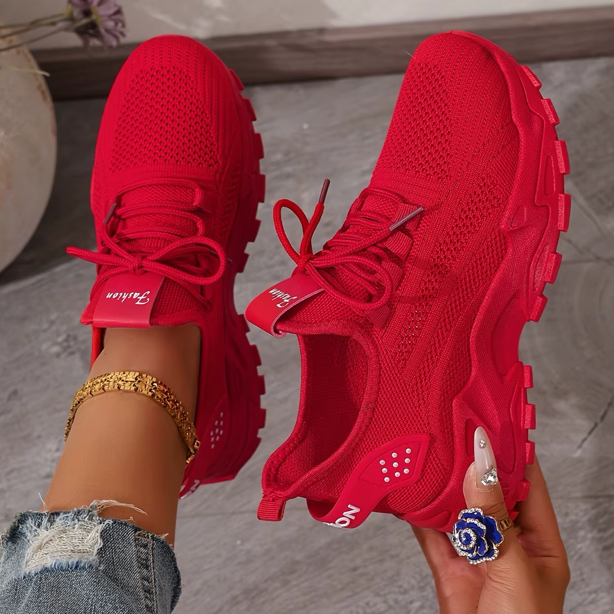 Chaussures pour femmes, Chaussures de sport pour femmes 2025, Chaussures respirantes en maille simpl