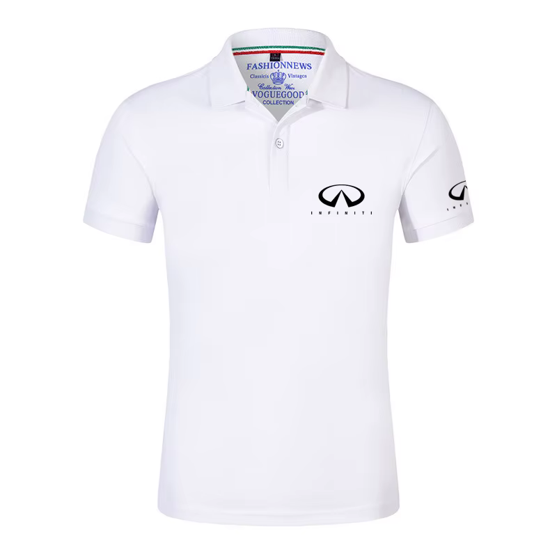 MF iti-Polo en coton pour hommes, confortable, décontracté, résistant, coupe couvertes, impression, 