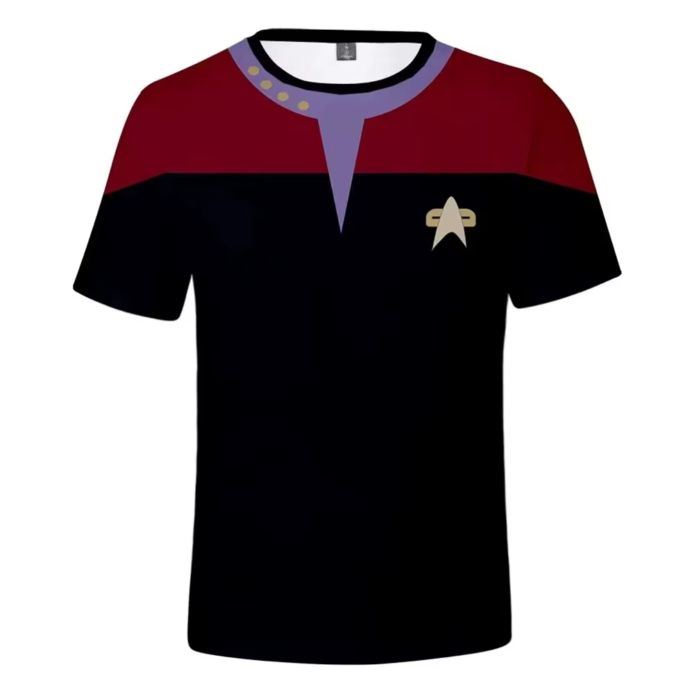 Star Trek science-fiction T-Shirt pour homme Little Rocket 3D imprimé été manches courtes T-Shirt lé
