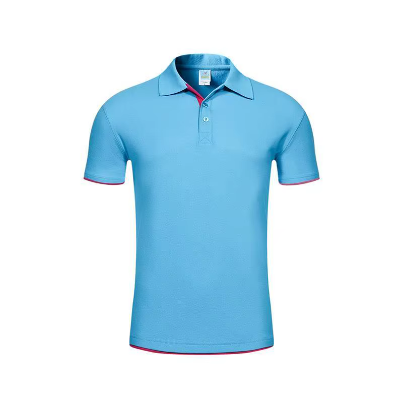 POLO à manches courtes pour hommes et femmes, Double ourlet, revers, couleur unie, vêtements de trav