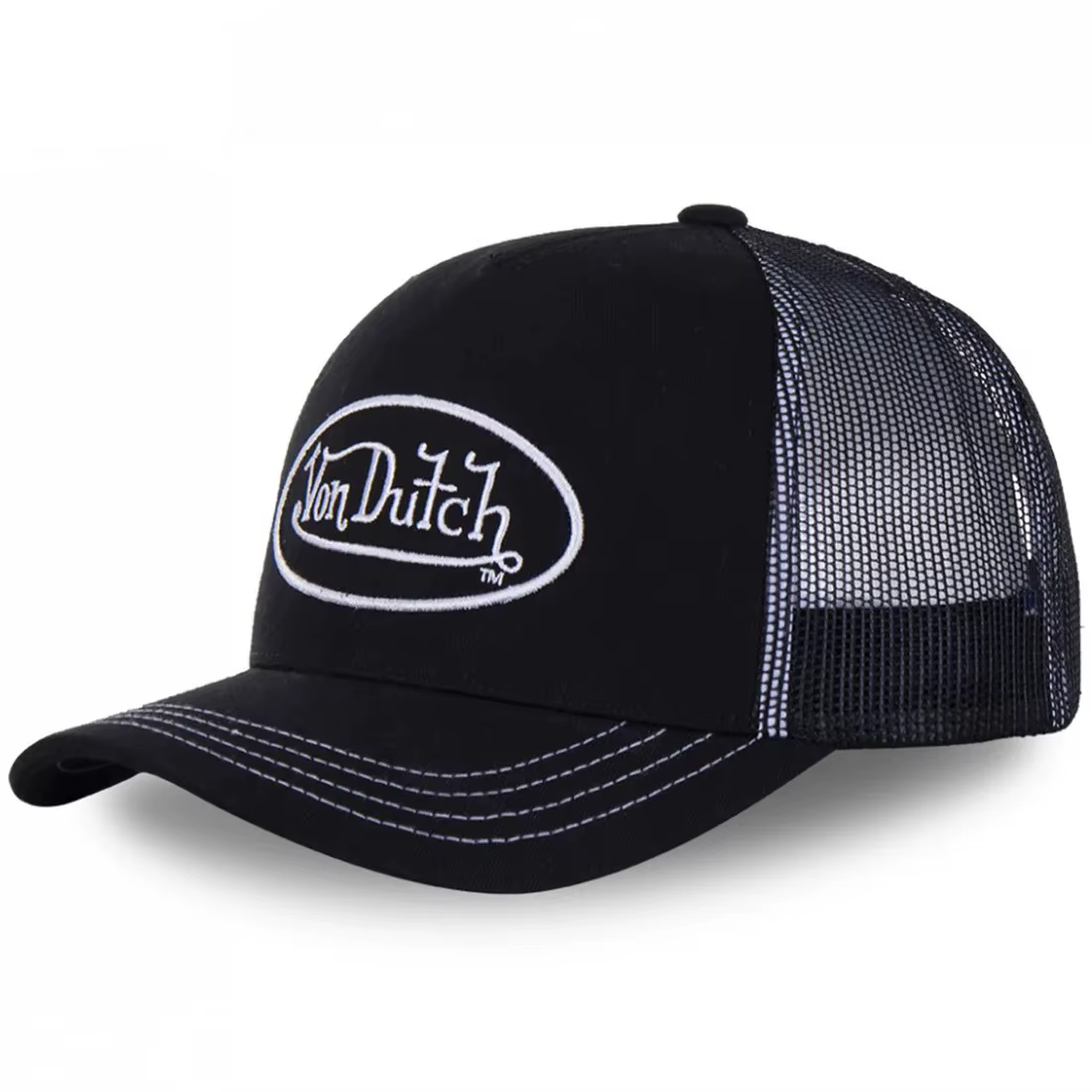 Casquette de baseball VON tendance, style camionneur, avec broderie en maille DUTCH