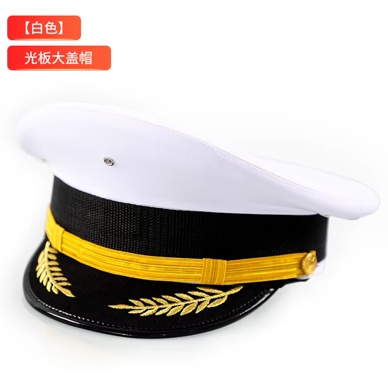 Casquette pilote 2026, chapeau réglable en cuir PU avec badge en métal, casquette d'aviation et de s