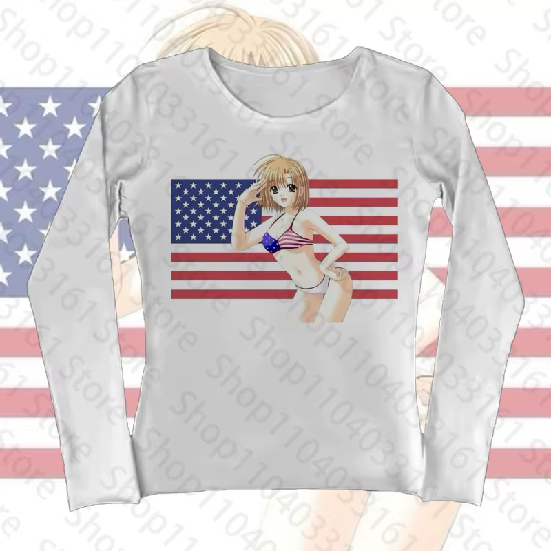 Style américainStar fille Y2k vêtements femmes T-shirts printemps 2025 vêtements esthétiques Kpop mo