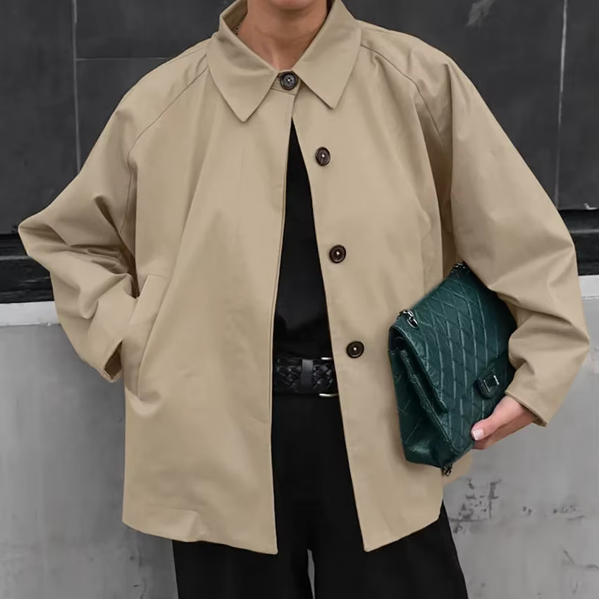 Safari Style personnalisé femmes coupe-vent veste mode Streetwear décontracté automne déplacements m
