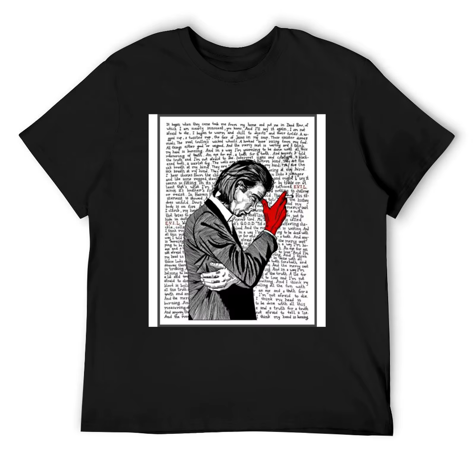 Nick Cave T-Shirt T-shirts surdimensionnés vêtements d'été chemises de mode chemises d'affliction ho
