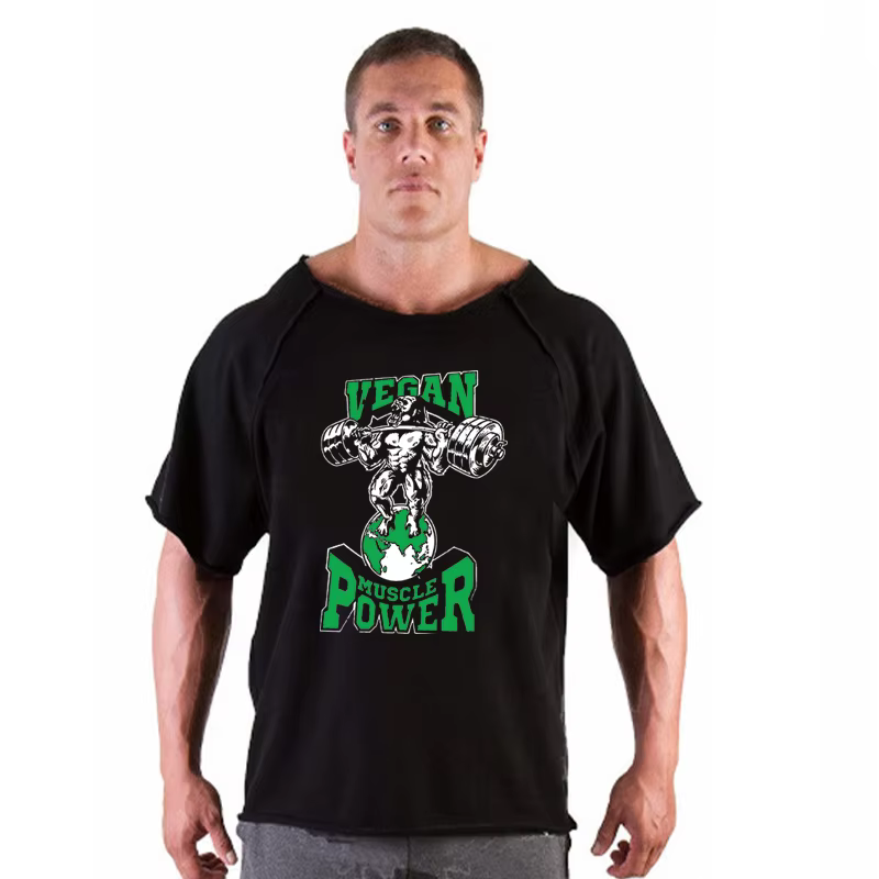 T-shirt de sport respirant à col rond pour hommes, chemises de course, t-shirts d'entraînement, chem