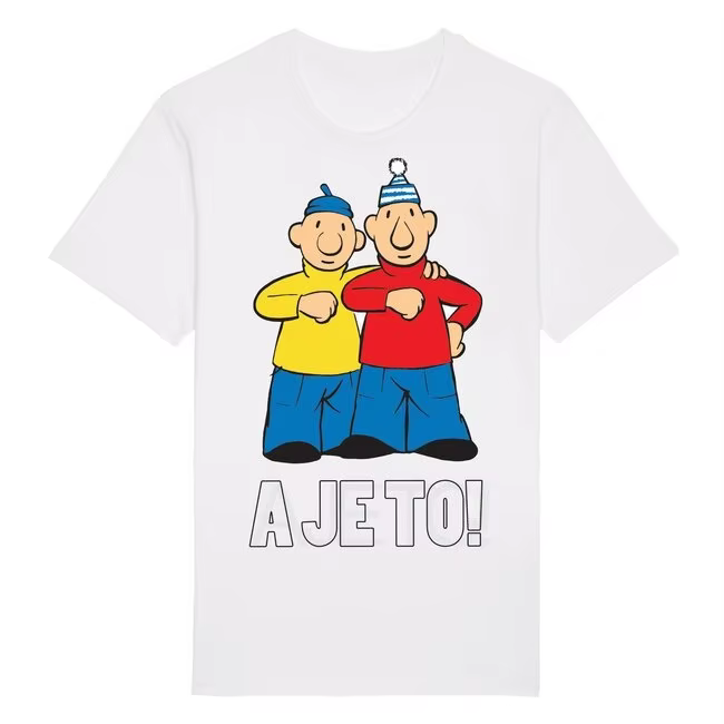 Pat & Mat A JE TO T-shirt Anime pour hommes et femmes, vêtements d'été en coton Y2K, vêtements de mo