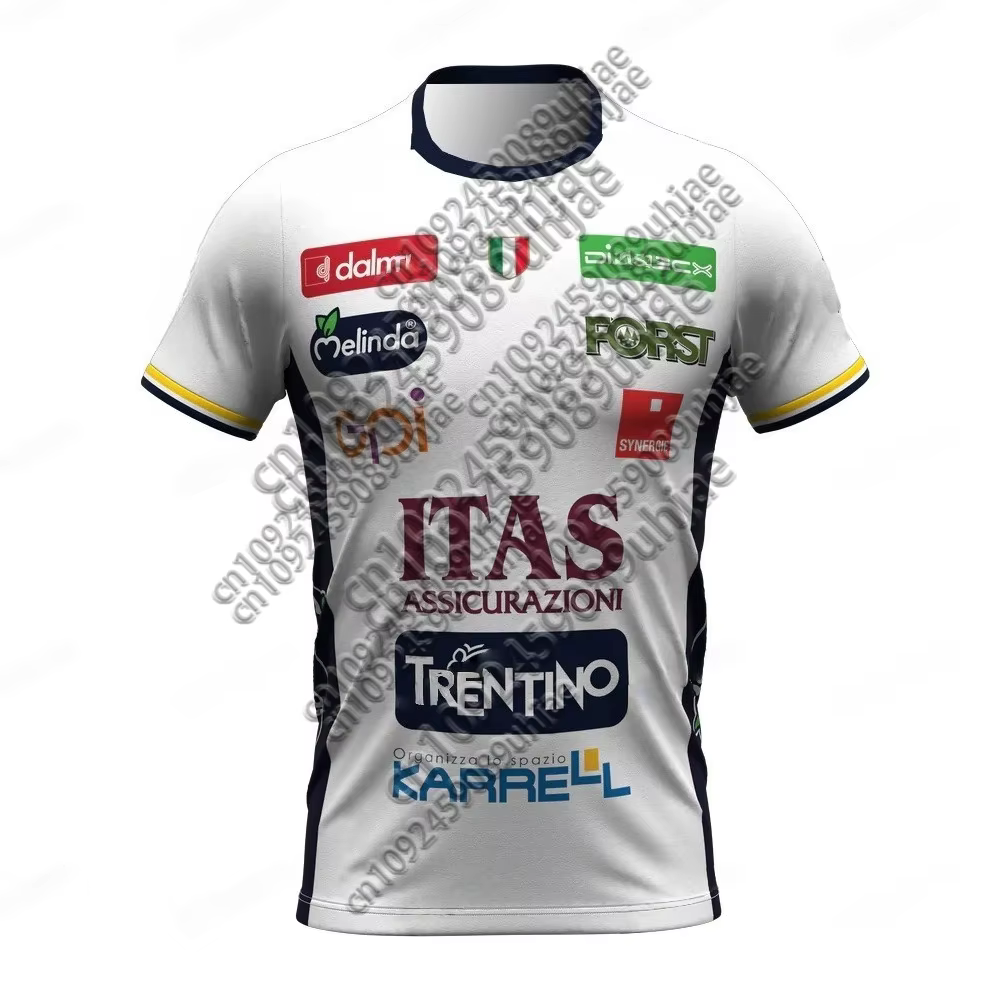 Nouvelle Arrivée Style Italien T-shirt de Volleyball Imprimé 3D Décontracté Sportif Maillot Domicile