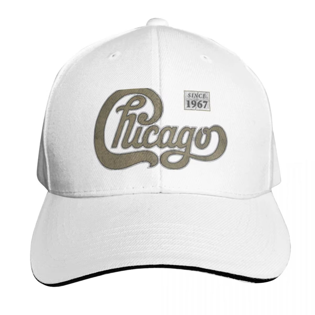 Casquette de baseball classique des années 80 (Chicago) avec protection UV, chapeau solaire, chapeau