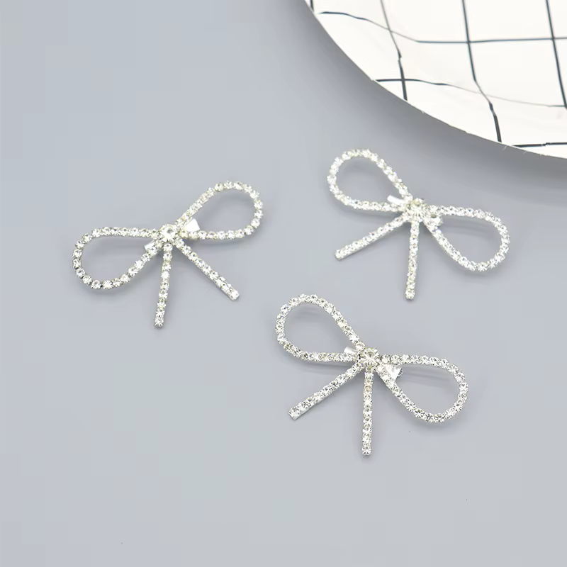 Broche en strass, accessoires de sac à chaussures haut de gamme et de niche, clip à pompon, nœud ant