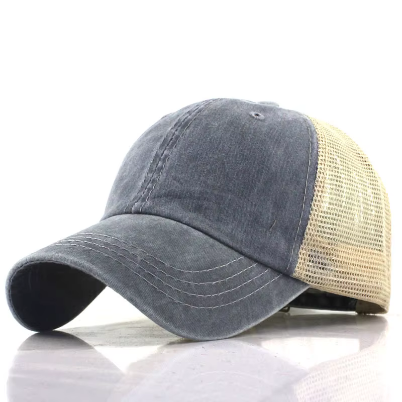 Casquette de baseball en maille délavée pour hommes et femmes, chapeau de papa, casquette de pêche e