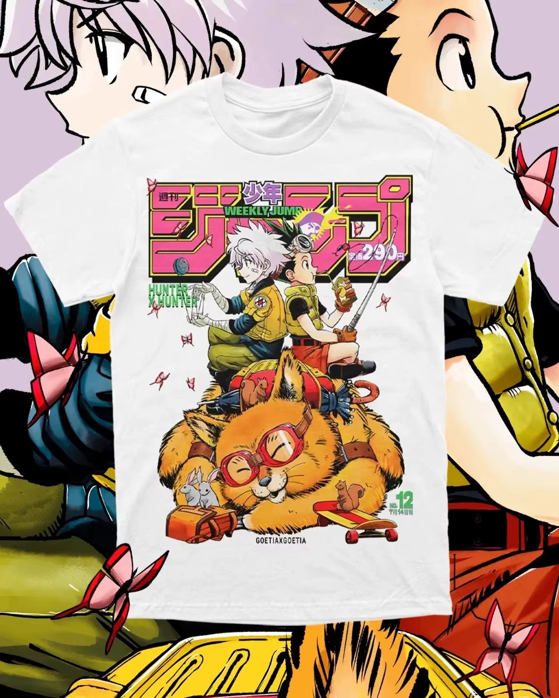 T-shirt imprimé Hunter X Hunter Anime Gon Hisoka pour hommes et femmes, T-shirt de sport pour hommes