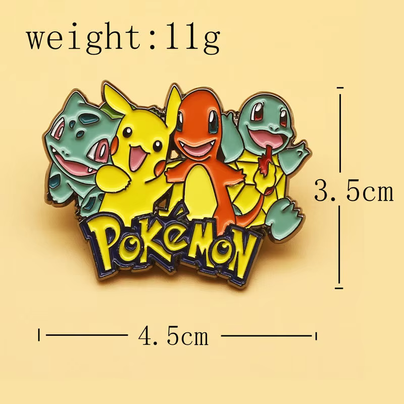 Broche de dessin animé en métal pour hommes et femmes, jeux amusants, épingles en émail, renforcemen