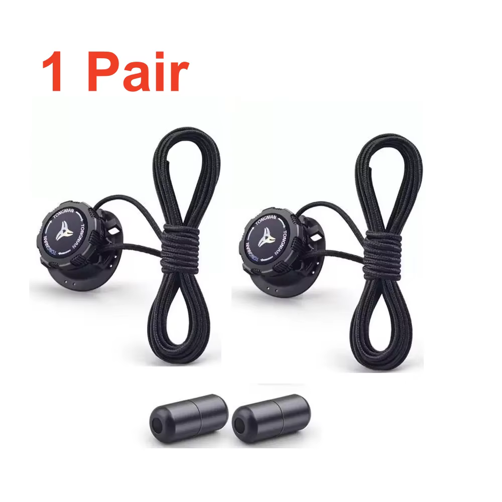 1/4 Paires de Serrures de Chaussures Sans Lacets à Boucles Rotatives pour Chaussures de Sport et d'E