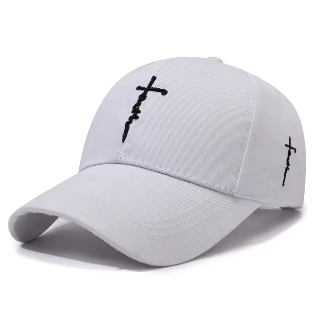 Casquette de baseball décontractée avec broderie croisée anglaise, chapeau réglable pour hommes, fem
