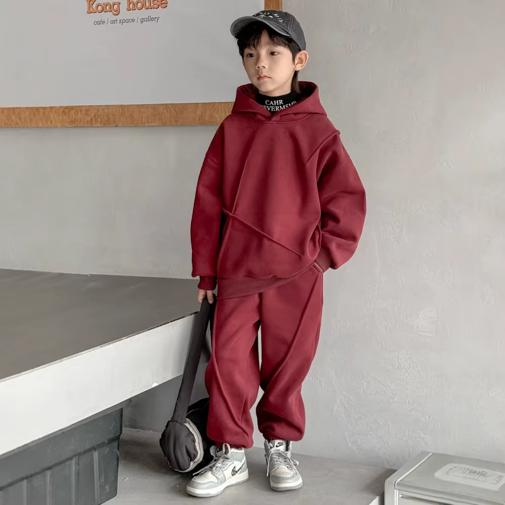 Costume de sport d'automne pour garçons, vêtements pour enfants, beau garçon, tendance, nouvelle col