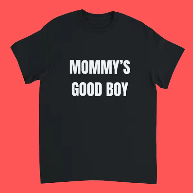 T-shirt drôle pour homme avec imprimé « MOMMY's GOOD BOY », en coton, style streetwear pour femme, c