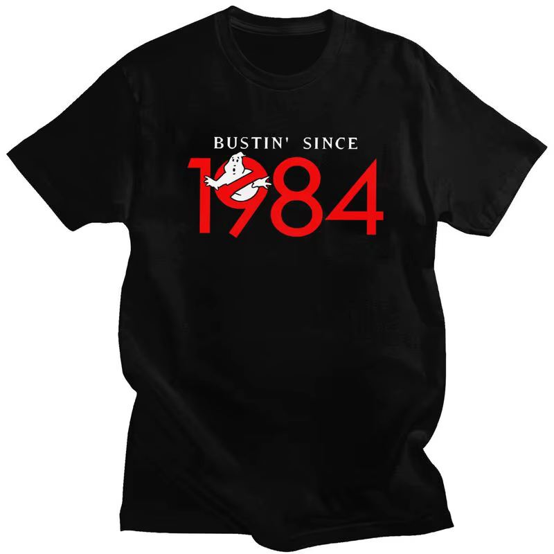Bustin depuis 1984 Ghostbusters T-shirts pour hommes manches courtes t-shirt surnaturel fantôme film