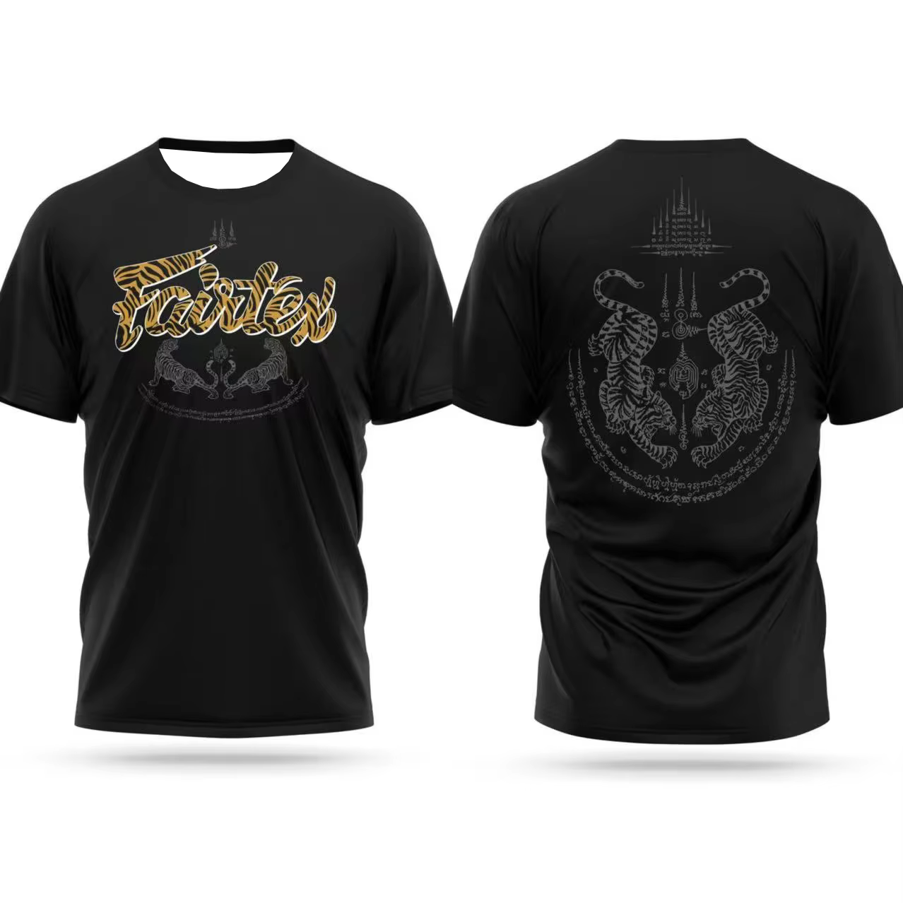 Nouveau T-shirt d'été à séchage rapide pour hommes, tenue de combat Fairtex imprimée, confortable et