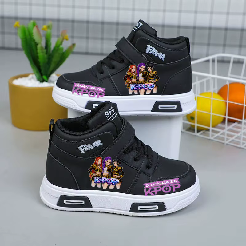 Kpop Demon Hunters – baskets hautes pour enfants, garçons et filles, chaussures de sport à la mode, 