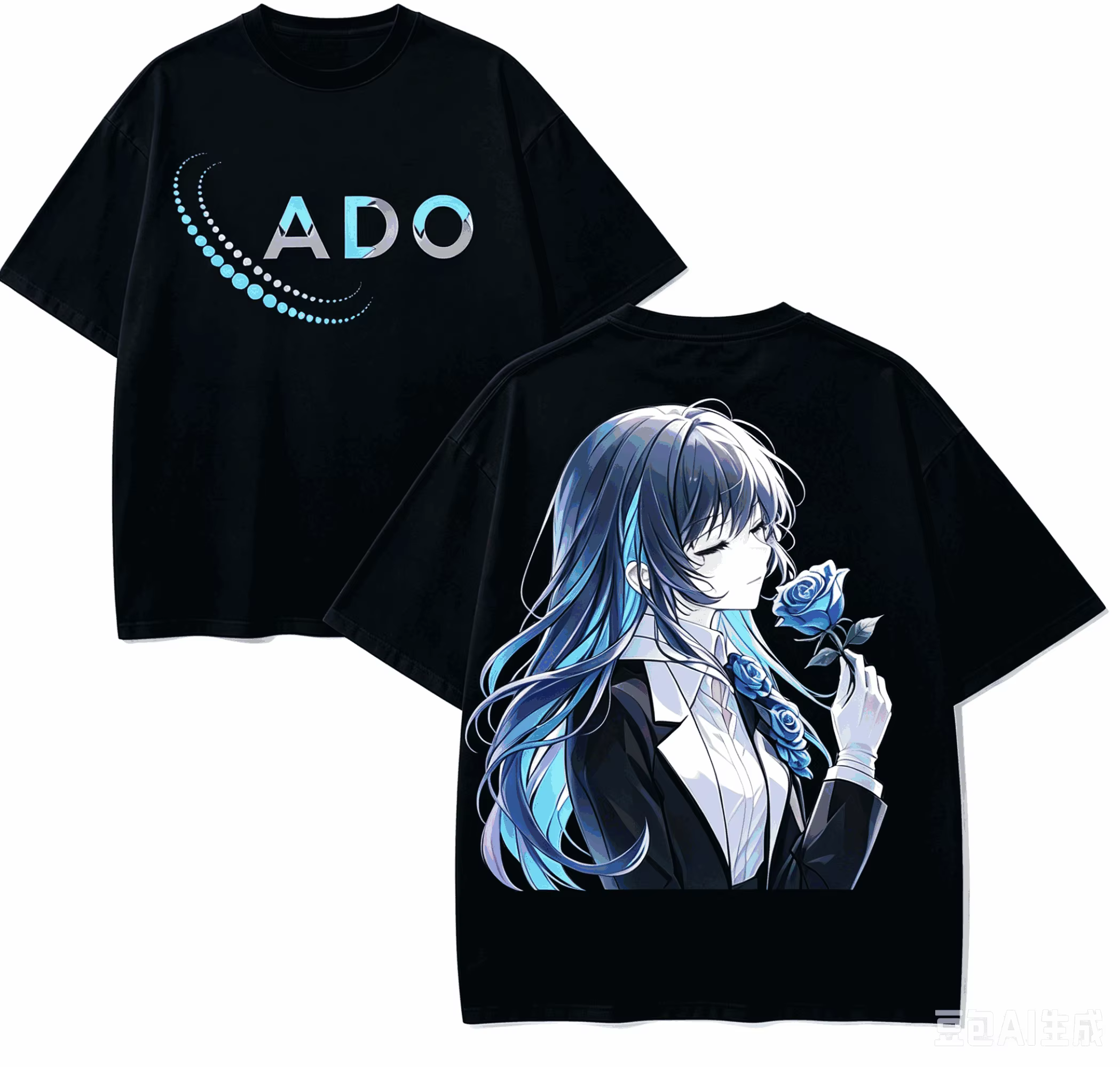 T-shirt Ado Anime Lover en coton Harajuku, nouveau modèle, mode rétro, surdimensionné, unisexe, pour