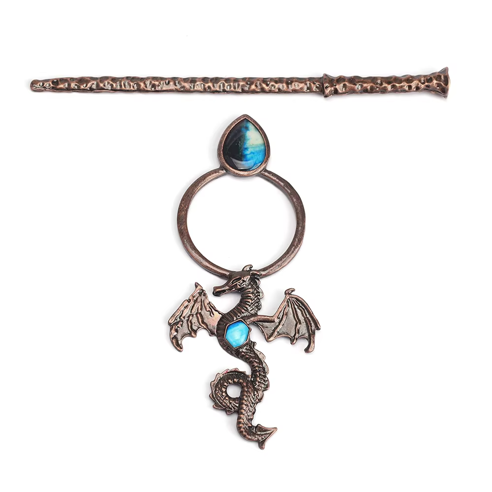 Accessoires pour cheveux vintage Viking Dragon, style gothique punk, pour femmes, couvre-chef quotid