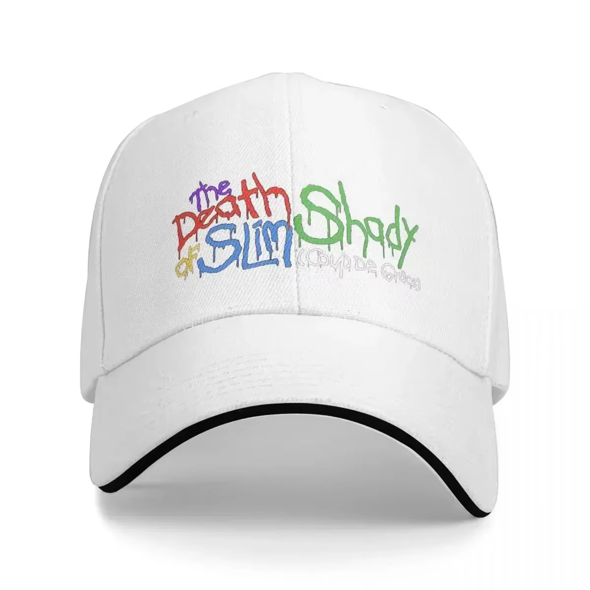 Eminem Tobey imprimé t-shirt la mort du mince ombragé t-shirt cadeau commémoratif amusant casquette 