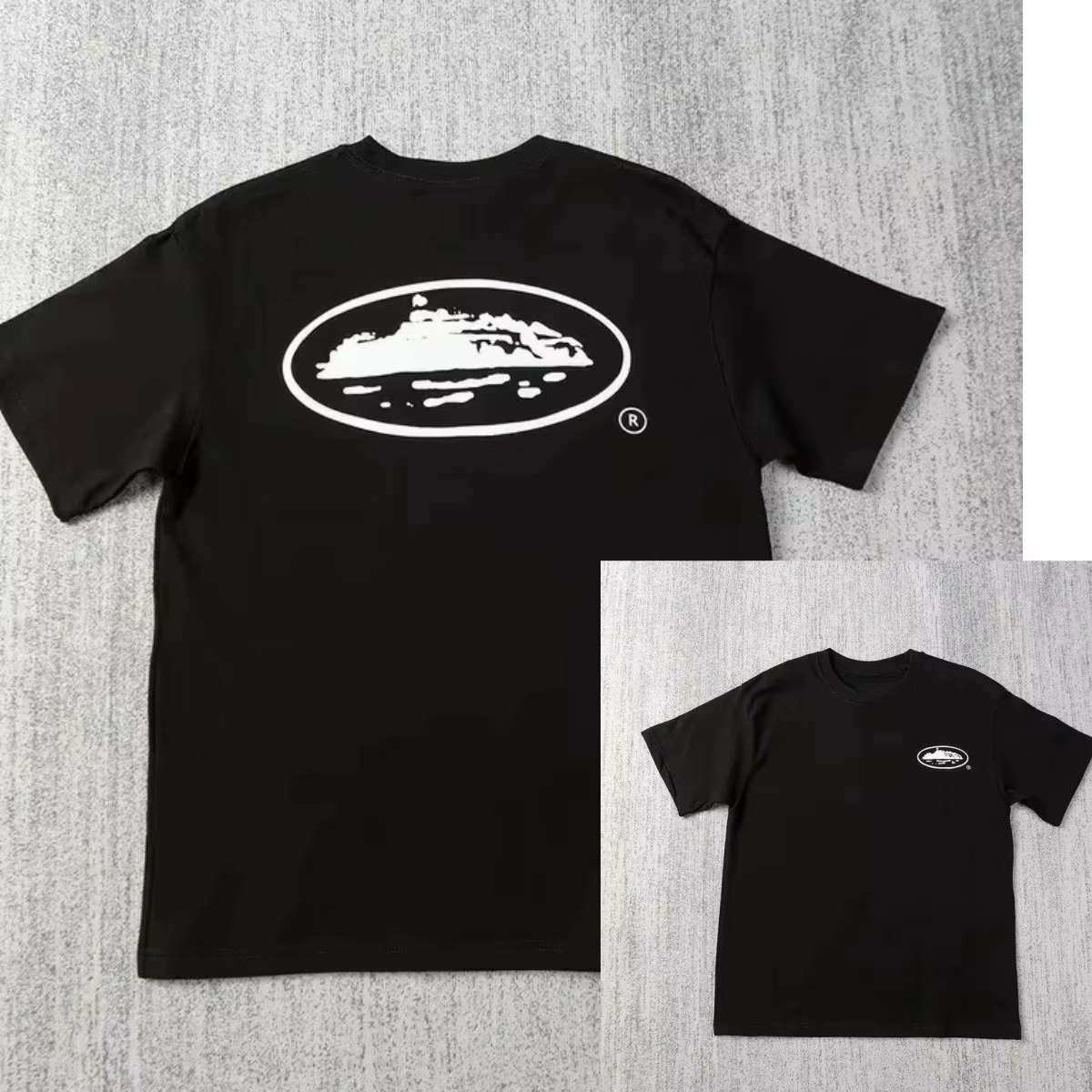 T-shirt décontracté imprimé avec motif de voilier, pour hommes et femmes, marque de luxe
