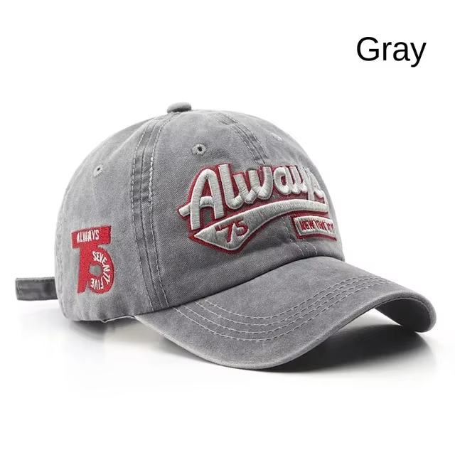 Casquette de Baseball pour hommes et femmes, chapeau à rabat avec lettres brodées, Vintage, en coton