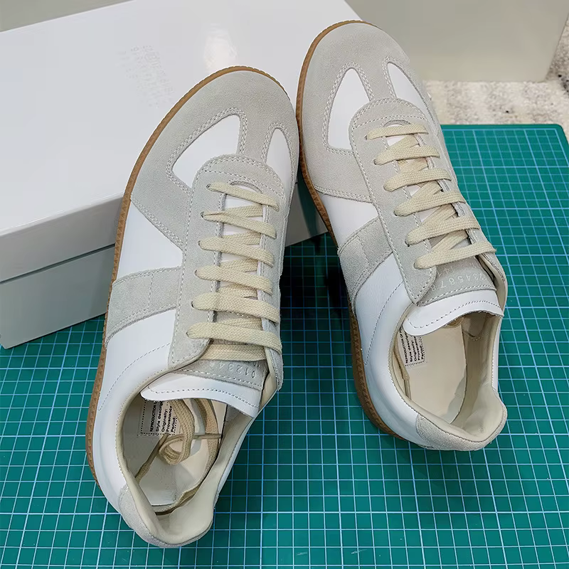 Sneakers rétro GAT, fabriquées à la main en cuir véritable, baskets de l'armée allemande, chaussures