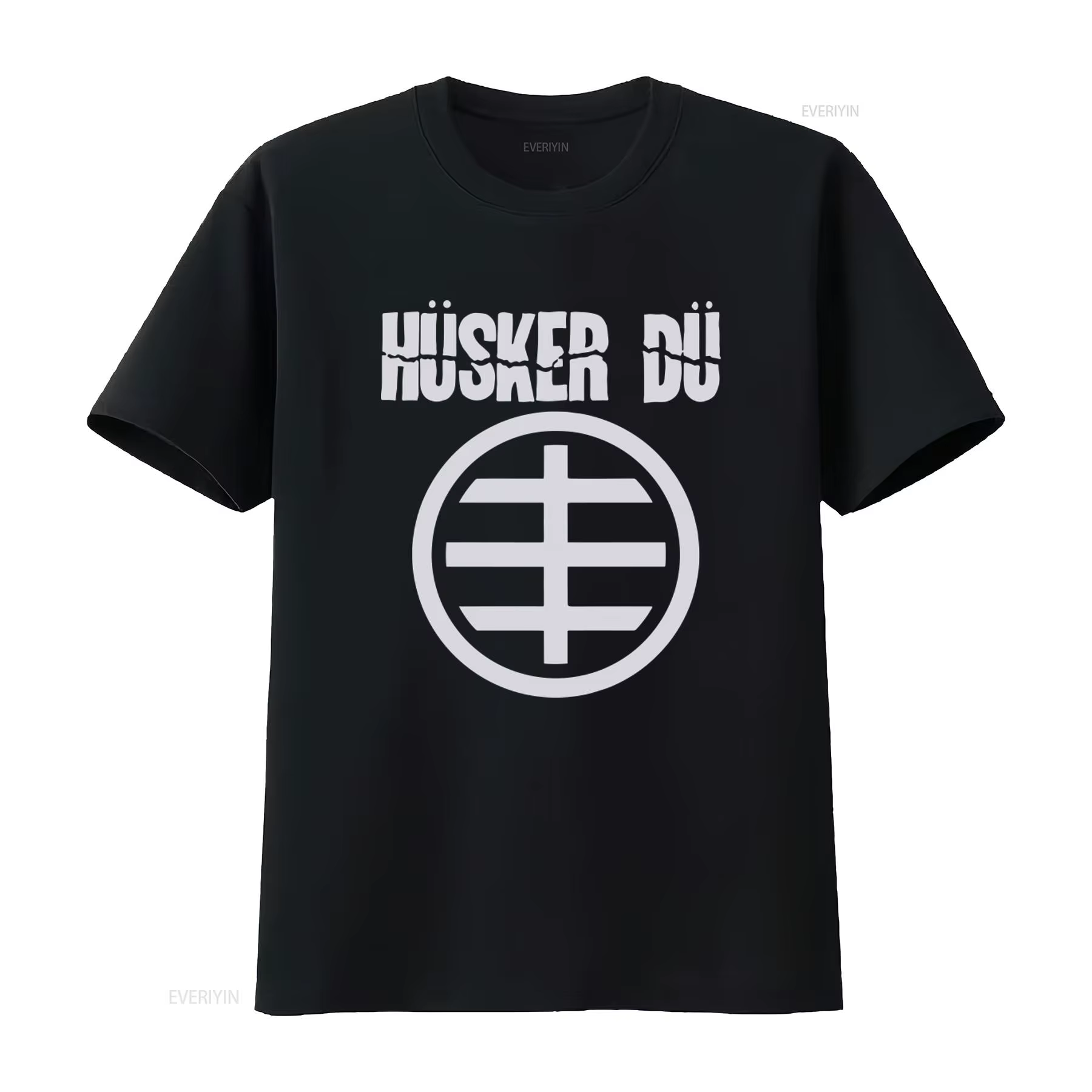 T-shirt imprimé HUSKER DU CIRCLE LOGO 1, petit bleu, vintage, lavé, élégant, pour un usage quotidien