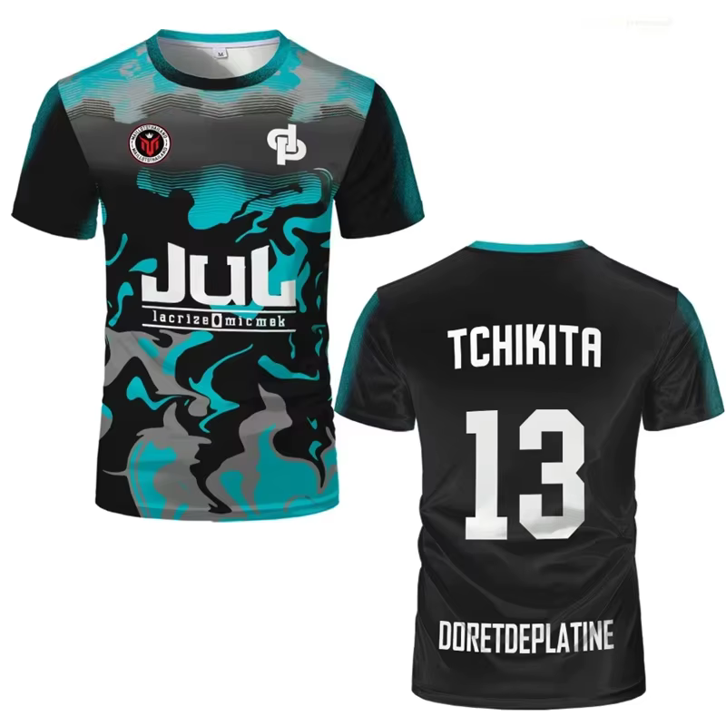 2025 JUL Maillot TOTO Et Ninetta Maillot femmes à la mode Rap Culture impression T-shirts respirant 