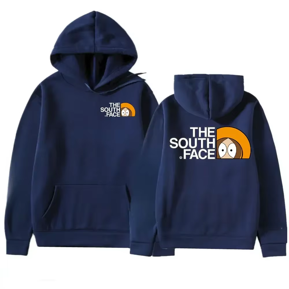 Sweat à capuche pour homme THE SOUTH FACE, imprimé anime mignon Uttta, streetwear, pour le cyclisme