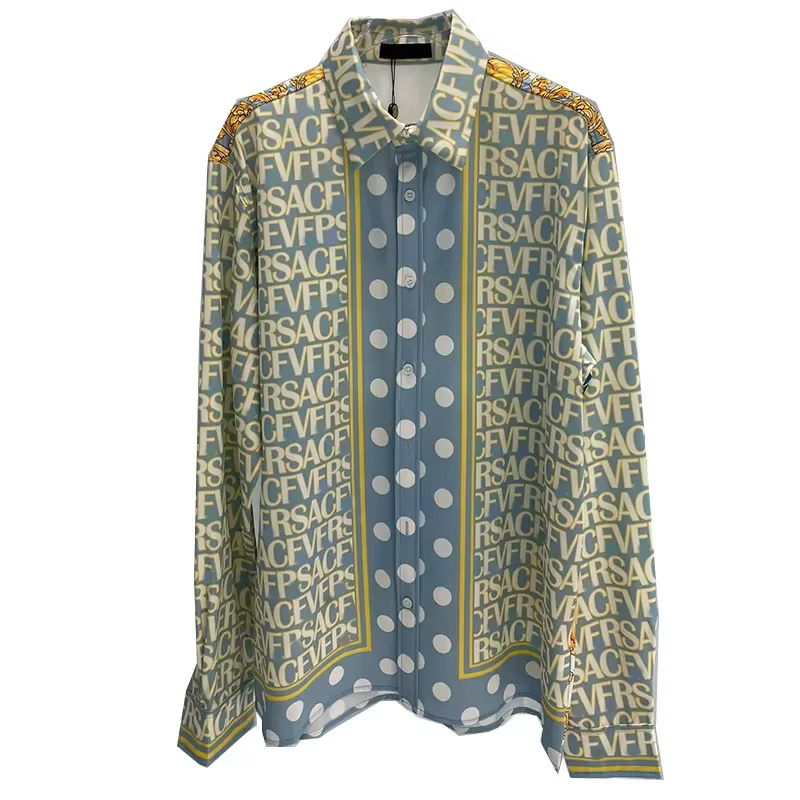 Chemises royales de luxe pour hommes décontracté Vintage à manches longues hommes Social Paisley let