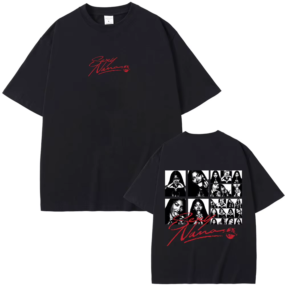 T-shirt graphique sexy Nana du rappeur Aya Nakamura, pour hommes et femmes, mode hip-hop, musique po
