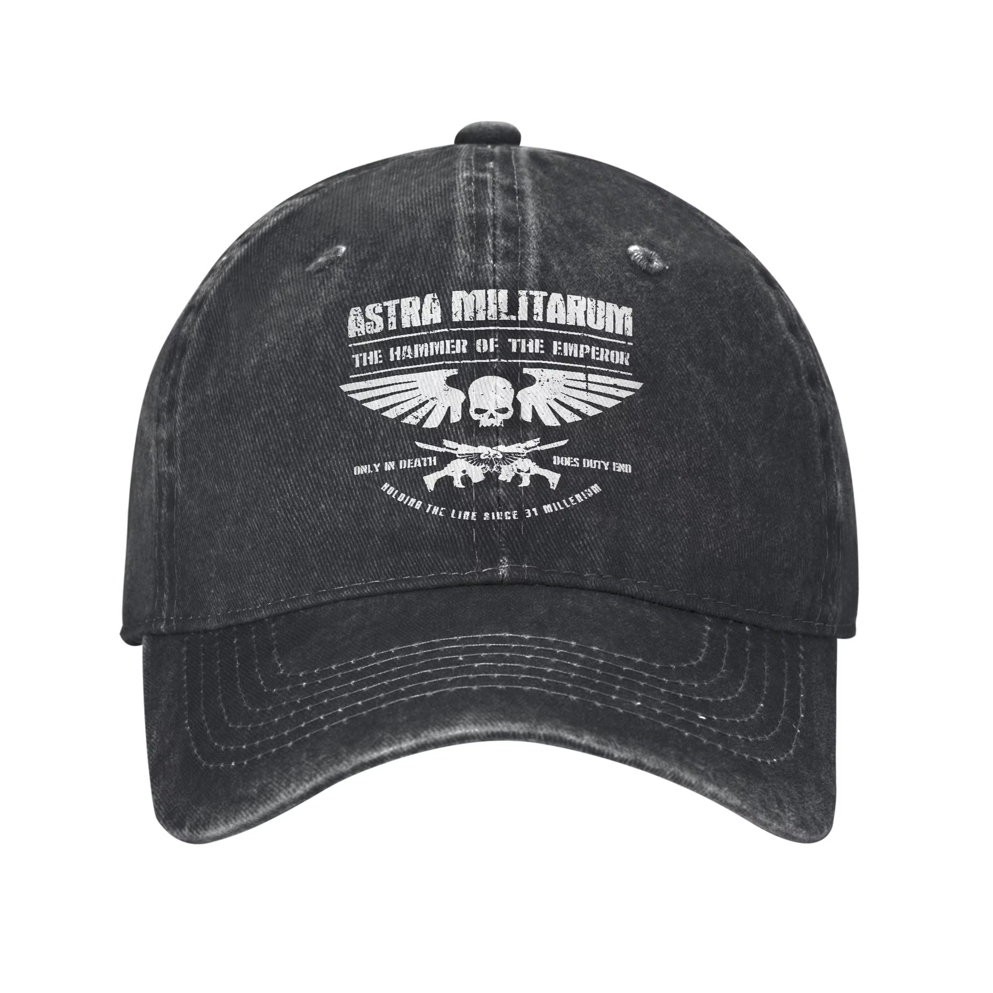 Casquettes de baseball unisexe « Marteau de l'Empereur » Astra Militarum Garde Impériale, en jean dé