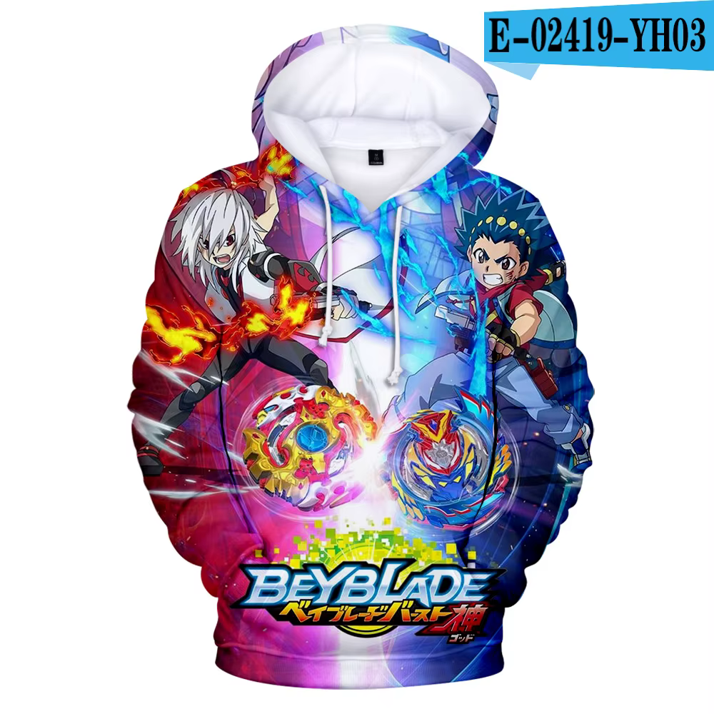Beyblade Burst Evolution sweats à capuche hommes/femmes sweats Beyblade Anime sweat à capuche garçon