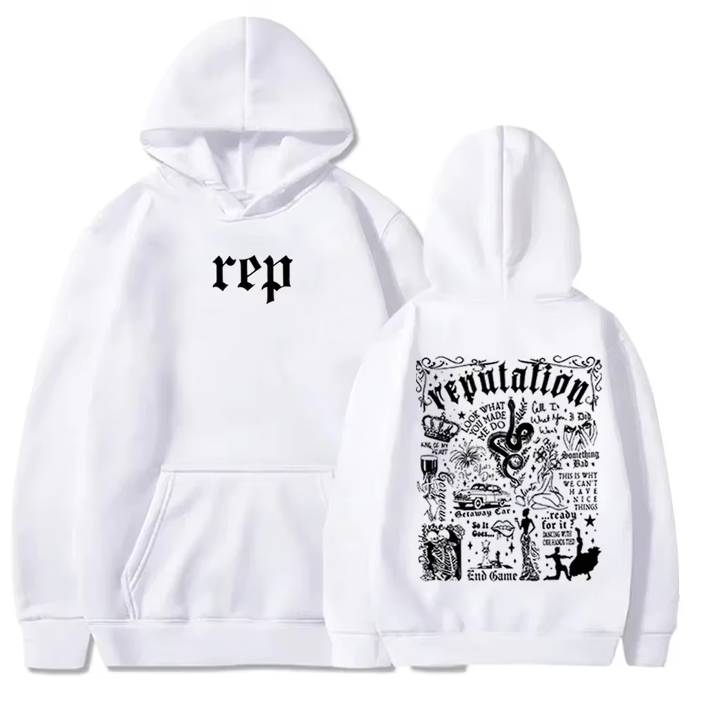 Taylor Reputation-Sweat à capuche Pop Music, Pull Swift, Sweat-shirt, Cadeau pour les amateurs de mu