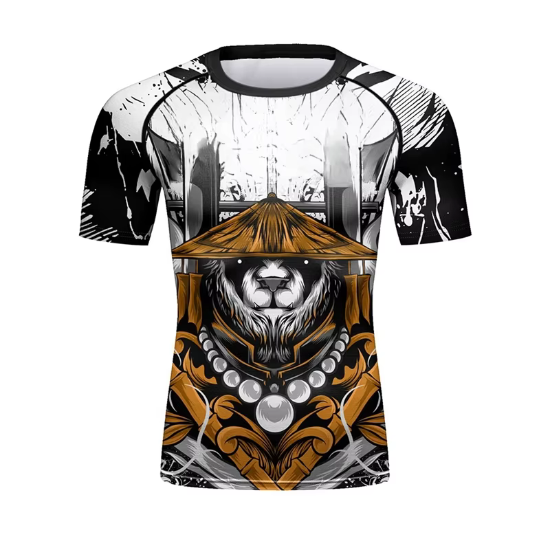 T-shirts de Fitness graphiques d'animaux à la mode pour hommes mode d'été à manches courtes 3D impri