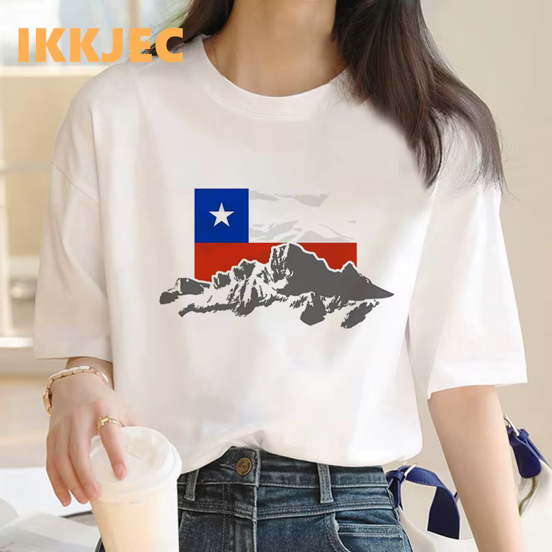 Chile t-shirt femmes couple harajuku grunge vintage streetwear t-shirt harajuku kawaii esthétique