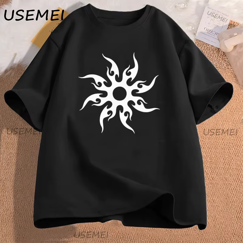 T-shirt unisexe pour hommes et femmes, à manches courtes, surdimensionné, décontracté, à thème de je