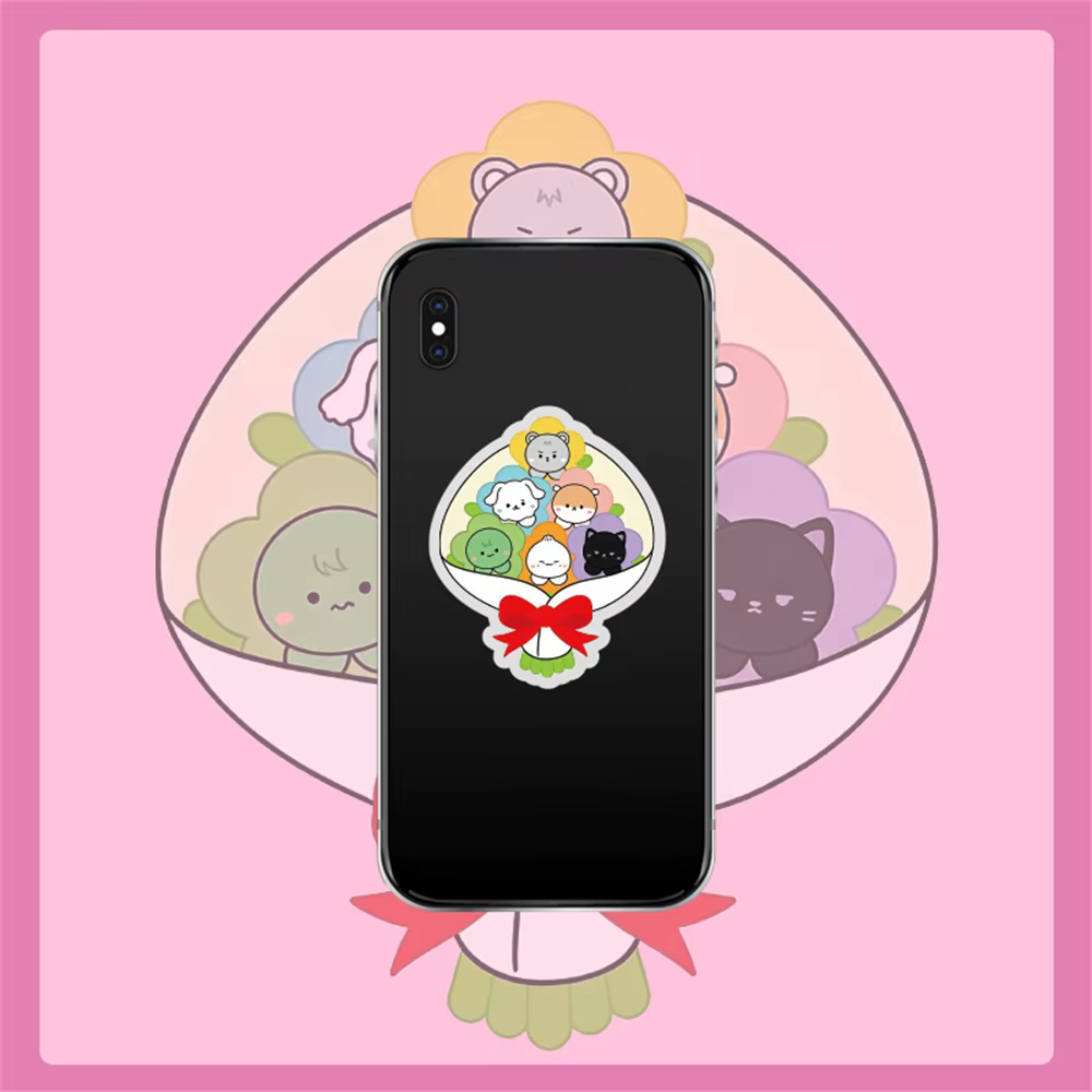 Support de téléphone réglable en acrylique MONSTA X Cosplay (Hyungwon, I.M, Shownu, Jooheon, Kihyun,