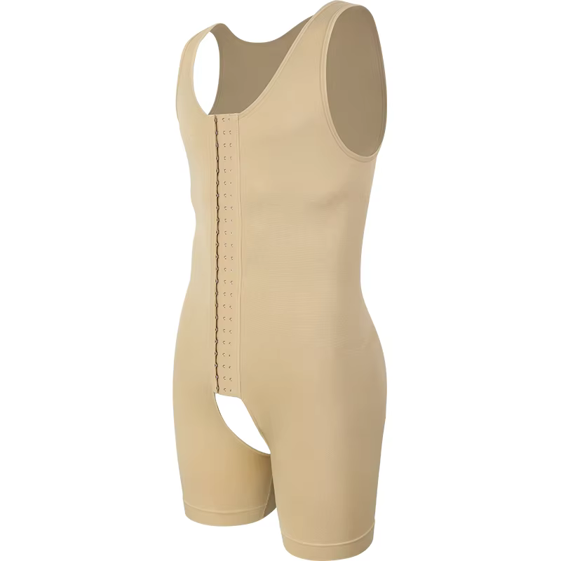 Miss Moly Men Body sculptant à entrejambe ouvert, sous-vêtement de compression, contrôle du ventre, 