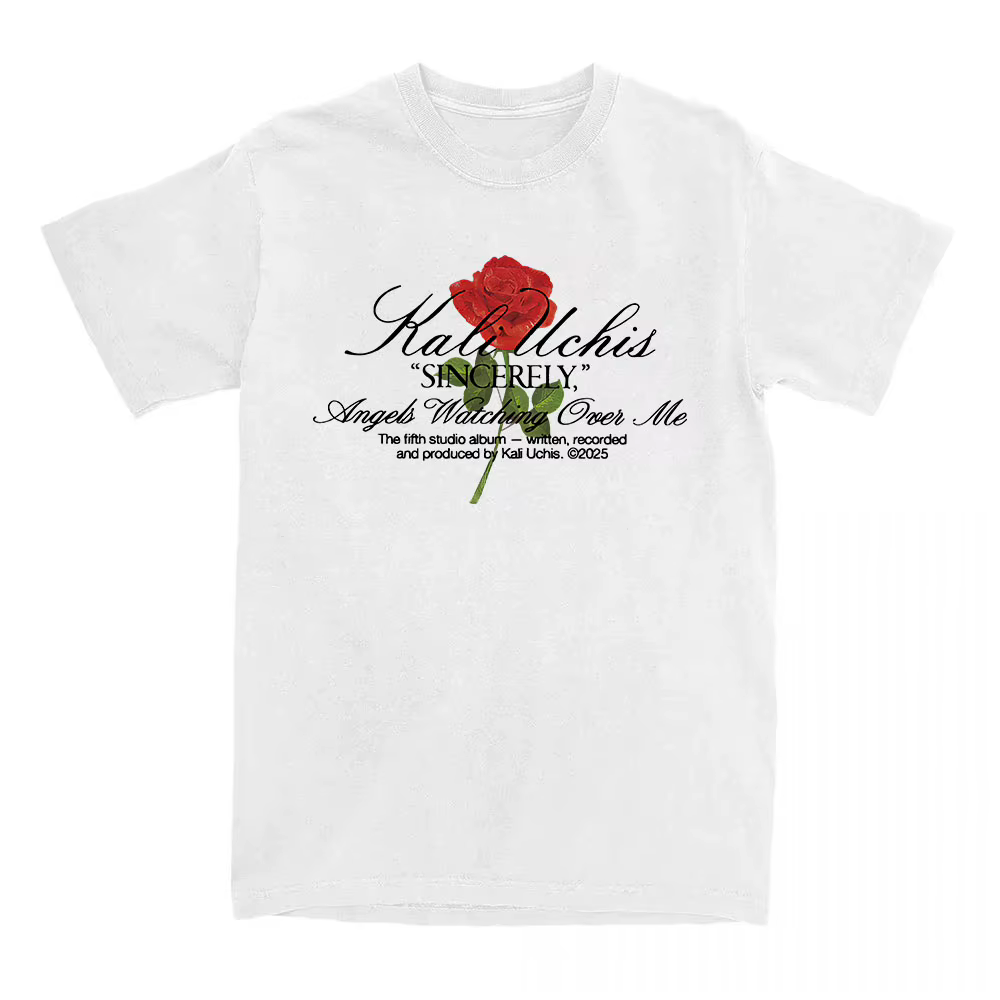 Sincerely Rose T-Shirt KALI UCHIS chanteur graphique t-shirts à manches courtes coton femme T-Shirt 