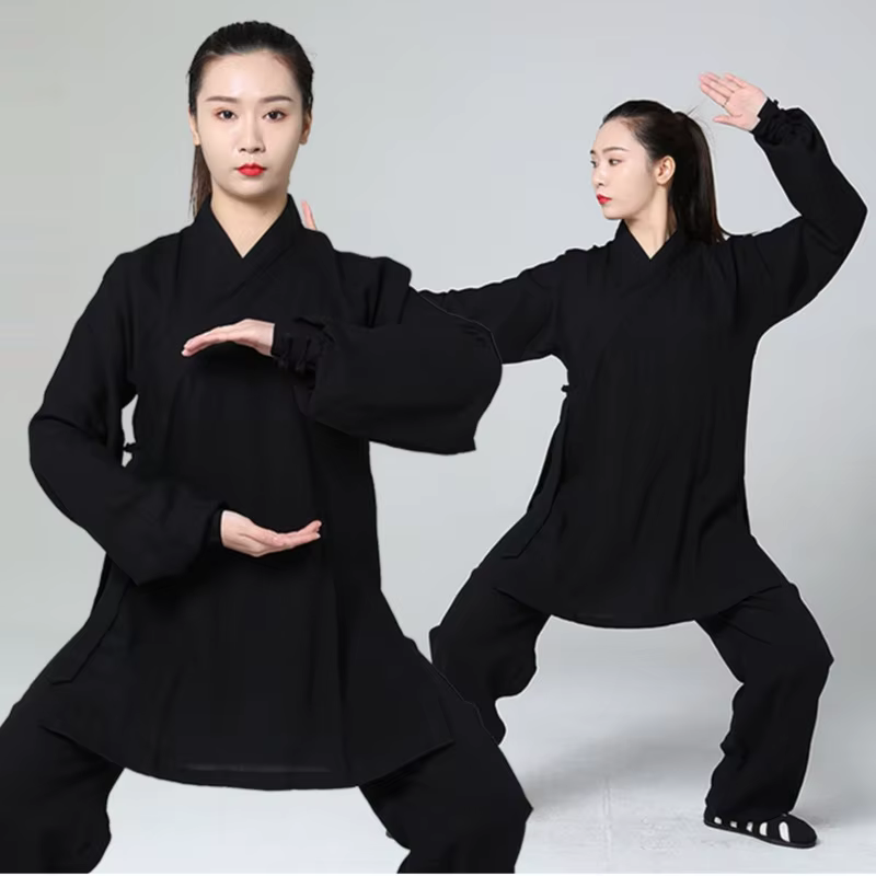 Vêtements traditionnels chinois en coton et lin pour femmes, uniforme de pratique de la chapelle Tai