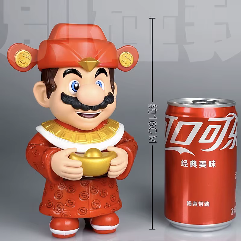 Mario dieu de la richesse modèle jeu Super Mario figurine jouets Manga 16 cm ornements périphériques