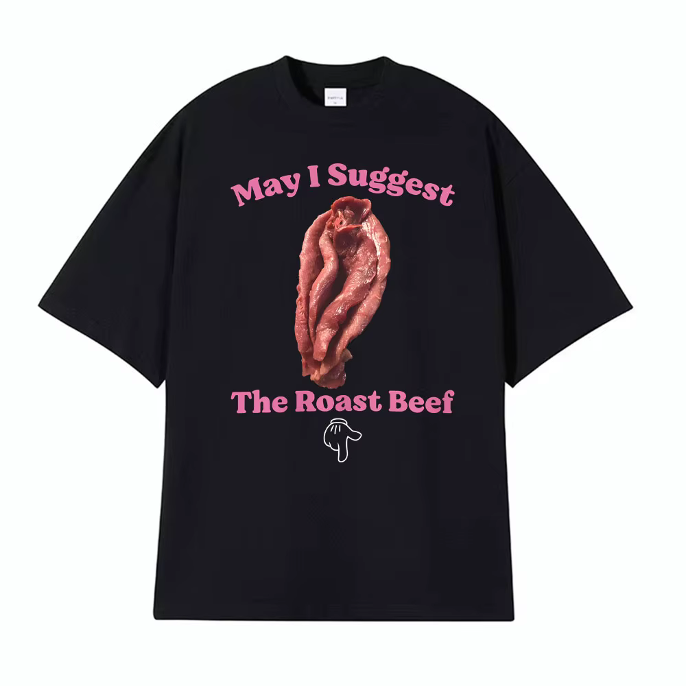 Pouvez-vous me suggérer le t-shirt « Roast Beef » humoristique pour adultes, t-shirts drôles et coqu