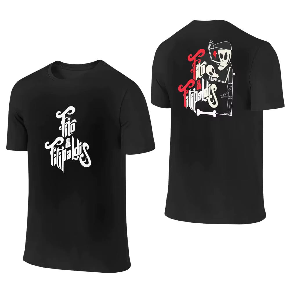 Fitos Fitipaldis Band T-shirt d'été Streetwear pour hommes et femmes, T-shirt en coton Hip Hop pour 