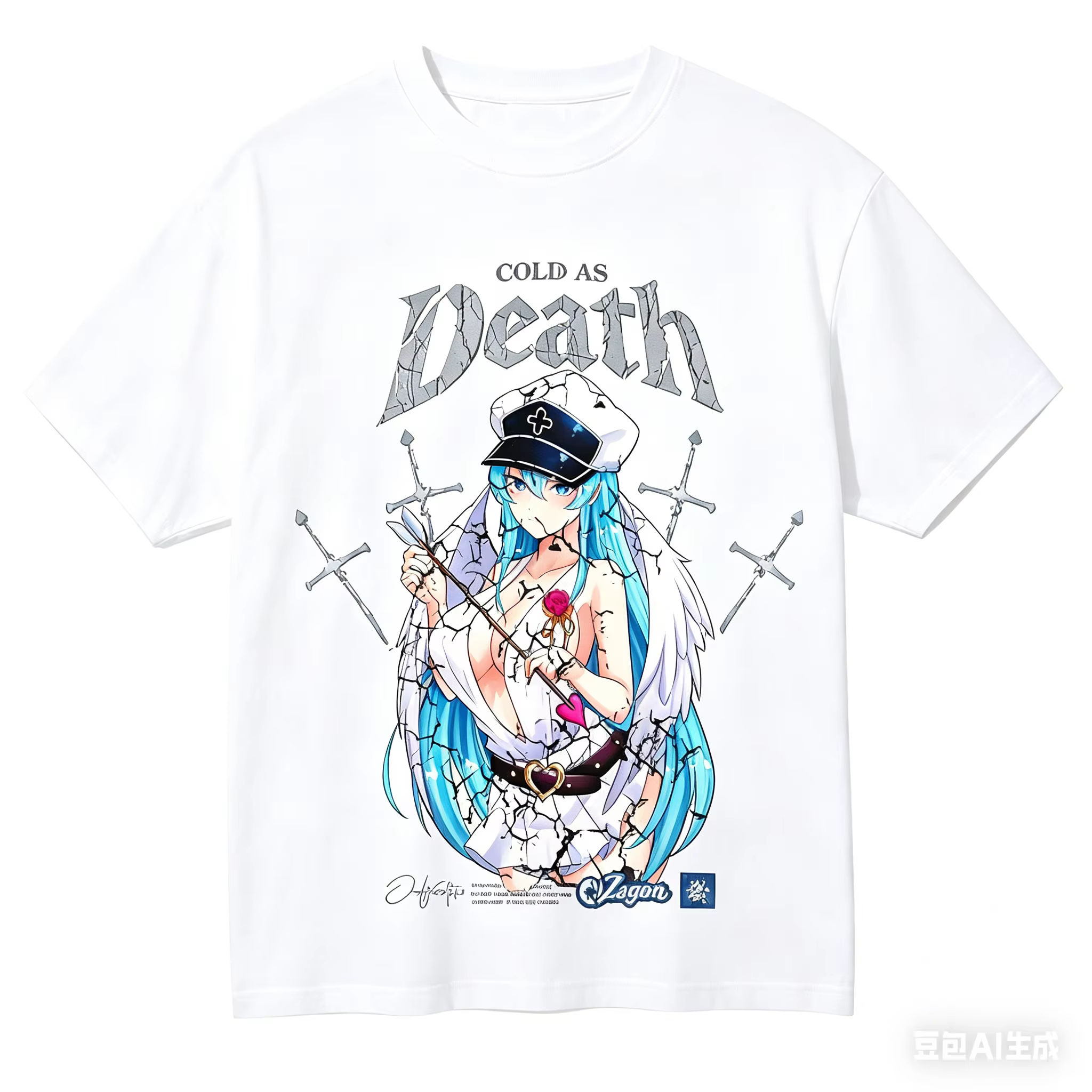 T-shirt en coton A kame ga Kill, vêtements originaux, nouveau modèle, chemise Anime, vêtements toute